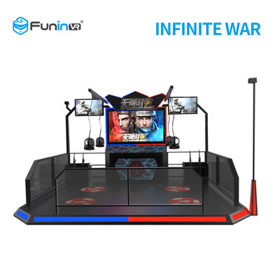 2 simulador del tiroteo de los jugadores 9D VR con las auriculares de HTC Vive para la Edad Media