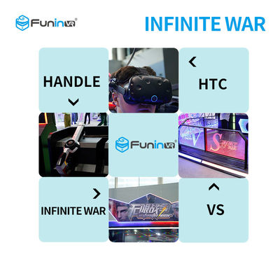 2 simulador del tiroteo de los jugadores 9D VR con las auriculares de HTC Vive para la Edad Media