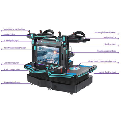 Integrante levántese la realidad virtual simulador/9D del vuelo VR Flight Simulator