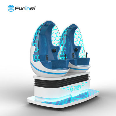 Dos silla del huevo del cine/VR de la realidad virtual de Playes 1.2KW 9D para el parque de atracciones