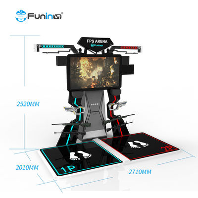 Juego del tiroteo de la chapa VR FPS que compite con el simulador de vuelo de la máquina de juego 9d