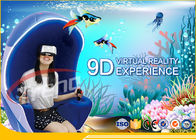 Simulador de lujo anaranjado del parque de atracciones de Seat 9D VR con plataforma giratoria de 360 grados