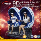 Vidrios del simulador HD VR de la realidad virtual del parque temático 9D con 3 cilindros eléctricos