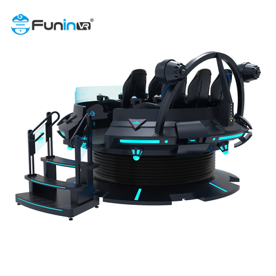 Simulador de realidad virtual 9D para 6 jugadores con imágenes mejoradas y movimiento realista