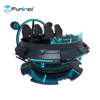 Simulador de realidad virtual 9D para 6 jugadores con imágenes mejoradas y movimiento realista