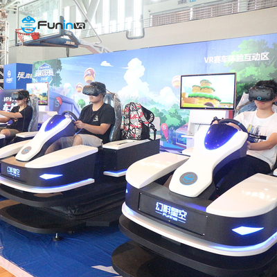 Simulador 9D de carreras de realidad virtual con simulador de motocicleta para comerciales