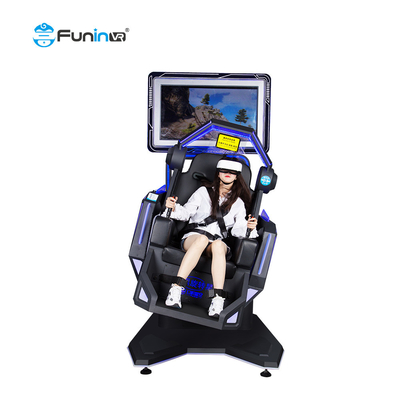 Experiencia de cine de realidad virtual 9D con controlador de joystick