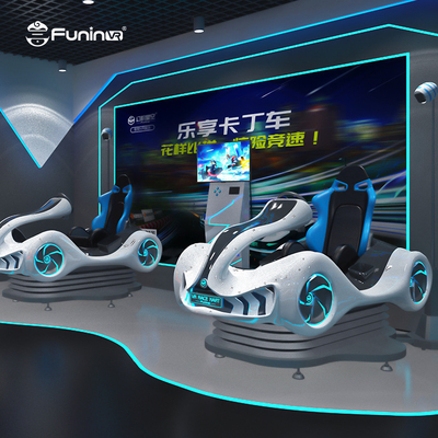 Simulador de Kart de carreras VR con pantalla HD para comerciales