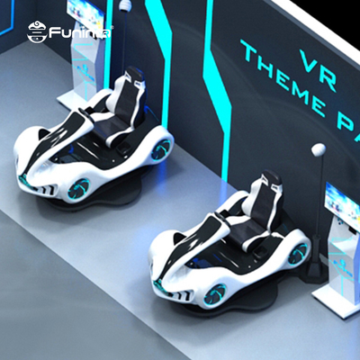 Simulador de Kart de carreras VR con pantalla HD para comerciales