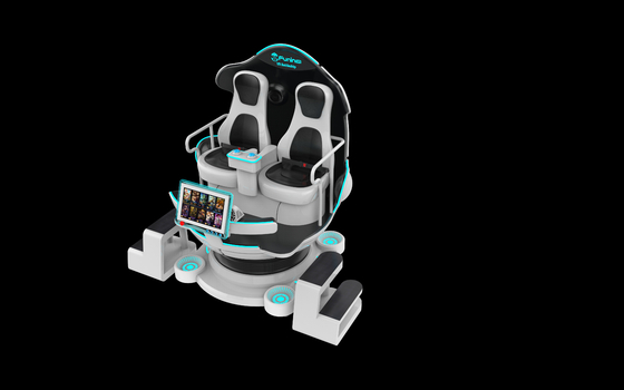Capacidad de peso de 610 kg Silla VR 9D con experiencia VR inmersiva y controlador de joystick
