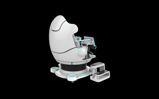Capacidad de peso de 610 kg Silla VR 9D con experiencia VR inmersiva y controlador de joystick