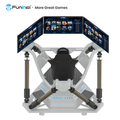 Parque de atracciones VR 9D VR Indoor Funin Simulador de carreras de coches F1 Simulador de carreras de coches con tres pantallas Juegos de arcade Simulador de carreras