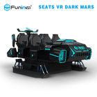 6 asientos VR simulador oscuro del 9 de marzo D VR con la plataforma inestable eléctrica
