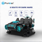 6 simulador oscuro de los asientos VR Marte 9D VR con la plataforma eléctrica garantía de 1 año