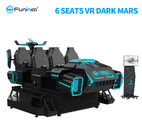 6 simulador Marte oscuro del tanque de los asientos 9D VR para el color del negro del equipo de la diversión