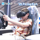 Simulador del movimiento de la motocicleta de VR con la motocicleta de la realidad virtual que compite con juegos