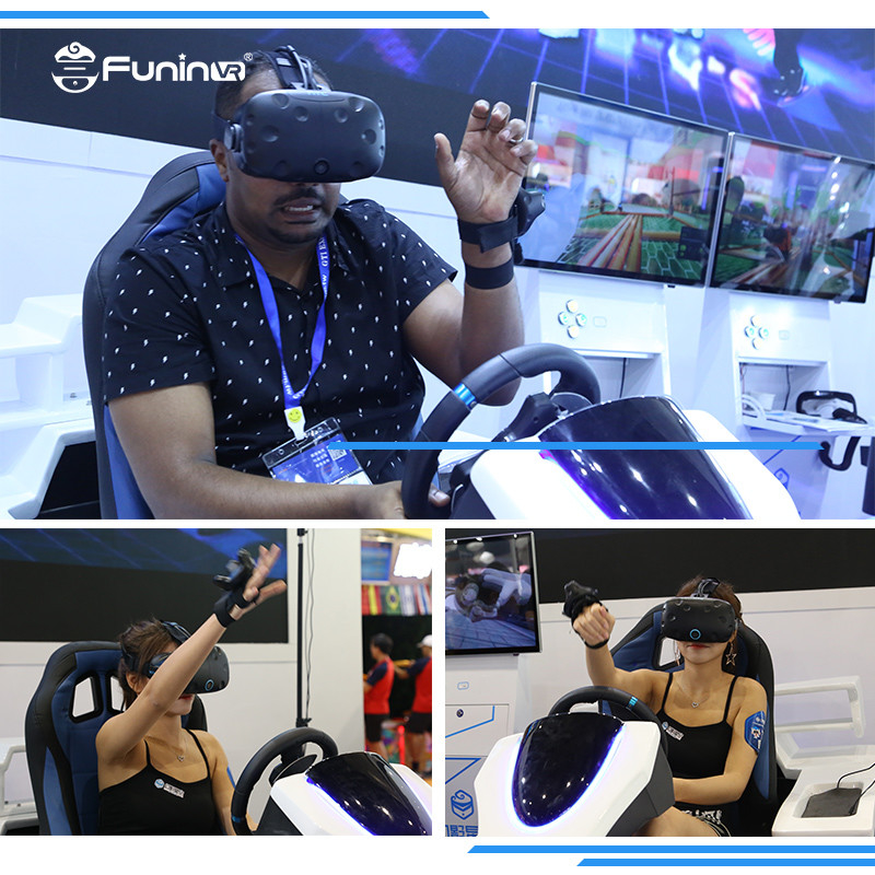 Simulador de realidad virtual estándar de seguridad con 92 juegos de PC con movimiento de 360 grados / pantalla envolvente HD