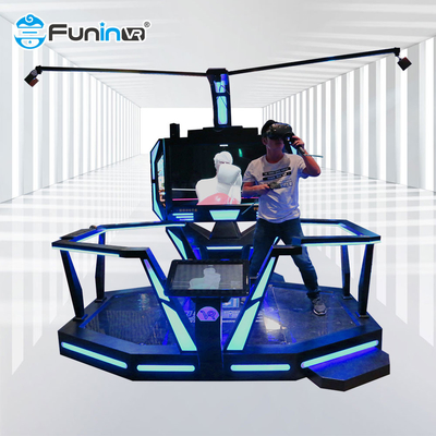 1 máquina de juego de la realidad virtual de la plataforma 9D del simulador de espacio del jugador que camina VR