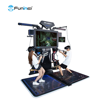 equipo multijugador del parque temático del simulador FPS del tiroteo de la máquina de juego de 0.8kw 9D VR