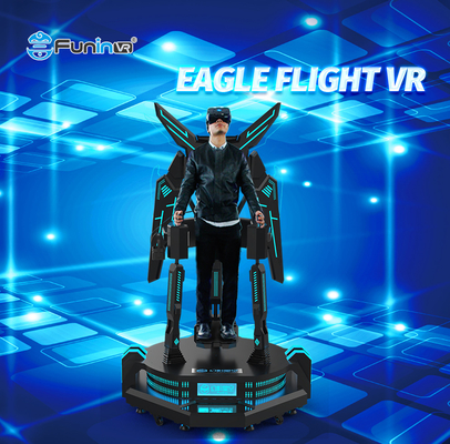 0.8kw Simulador de vuelo VR de pie Plataforma última Alta velocidad de movimiento