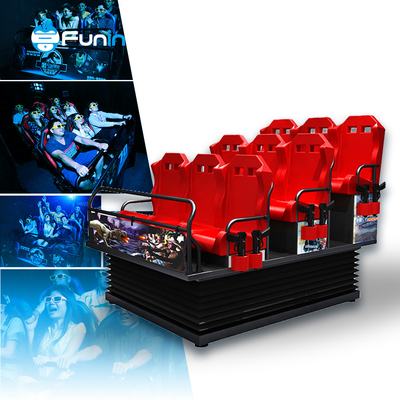Centro comercial 5D Cine Teatro Diseño cuadrado personalizado para 9-48 asientos 3 Actualizaciones mensuales 1 Cine