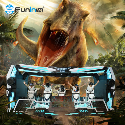 Experimenta el futuro del entretenimiento con el simulador de 5 asientos 9D VR Dragon Rider en la plataforma de temas dinámicos extremos