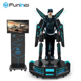 Situación emocionada encima de paseos de la simulación de la realidad virtual de VR Flight Simulator