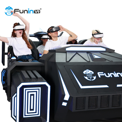 6 la simulación negra de la realidad virtual del cine del diseño 9d del vehículo espacial de los asientos 9D Vr monta la máquina de juego 9d Vr