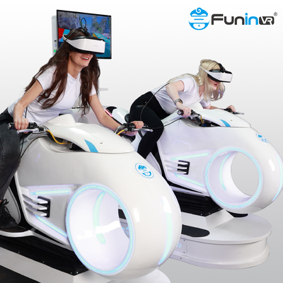Realidad virtual que conduce el simulador 9D VR que compite con la motocicleta de la máquina de juego VR que conduce el simulador